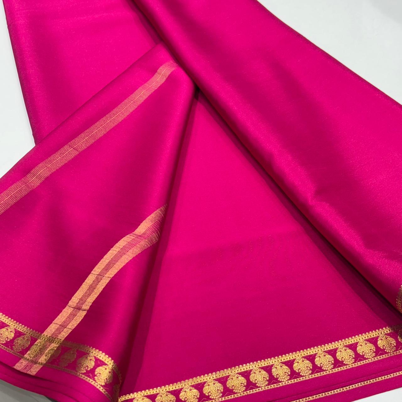 Pure Zari Mysore Silk Saree