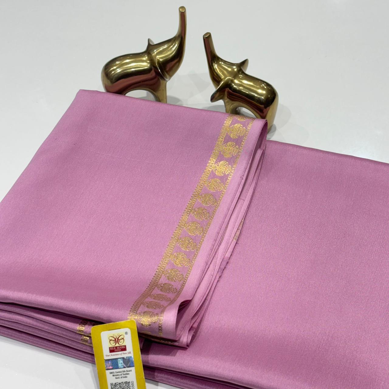 Pure Zari Mysore Silk Saree