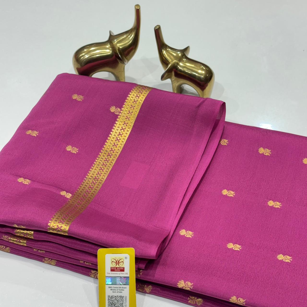 Pure Zari Mysore Silk Saree