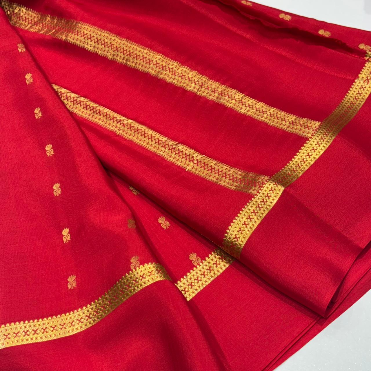 Pure Zari Mysore Silk Saree