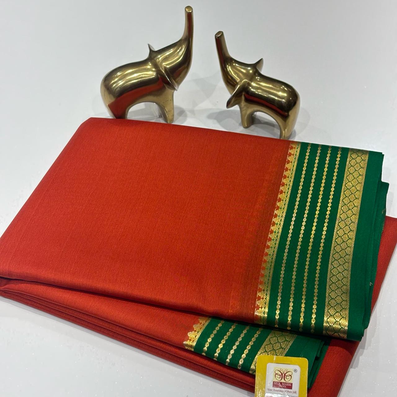 Pure Mysore Silk Saree