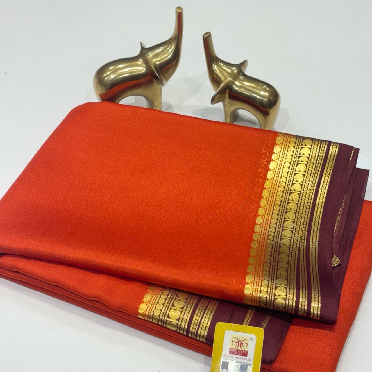 Pure Mysore Silk Saree