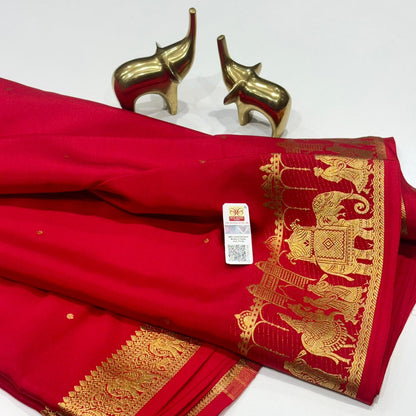 Pure Mysore Crepe Silk Saree