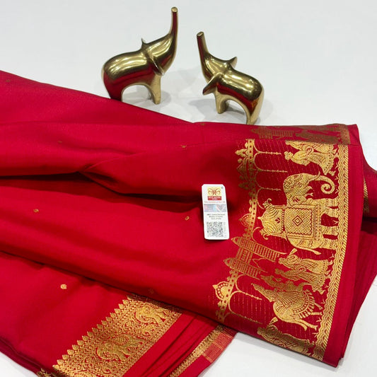Pure Mysore Crepe Silk Saree