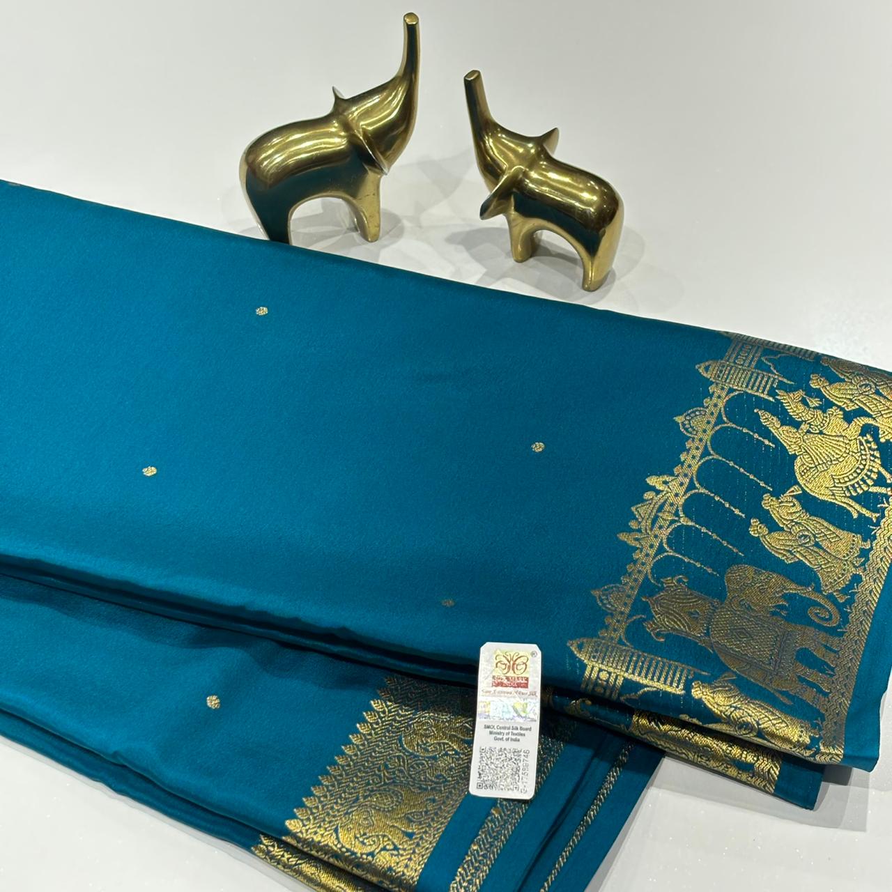 Pure Mysore Crepe Silk Saree