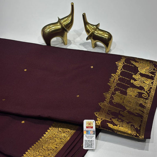 Pure Mysore Crepe Silk Saree