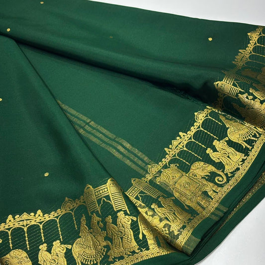 Pure Mysore Crepe Silk Saree