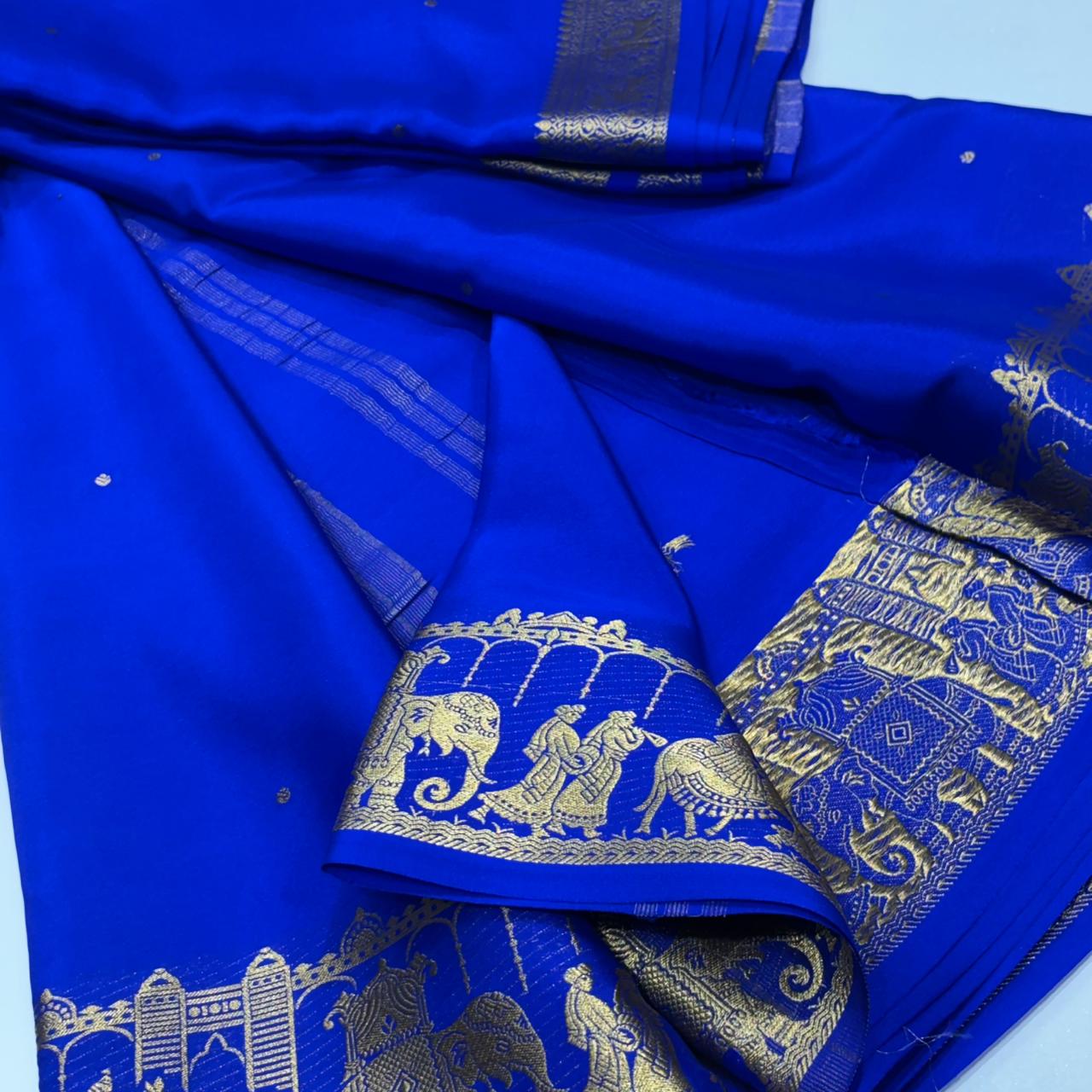 Pure Mysore Crepe Silk Saree