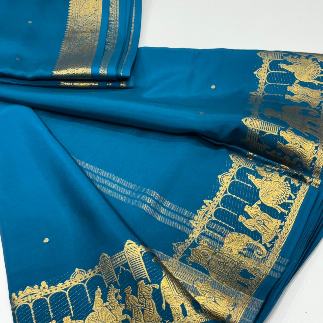 Pure Mysore Crepe Silk Saree