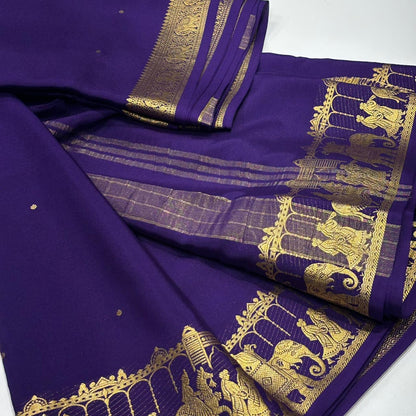 Pure Mysore Crepe Silk Saree