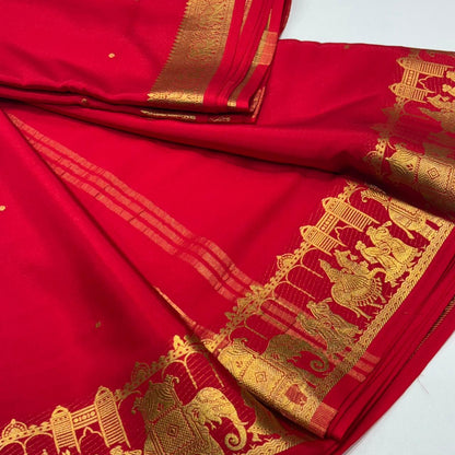 Pure Mysore Crepe Silk Saree