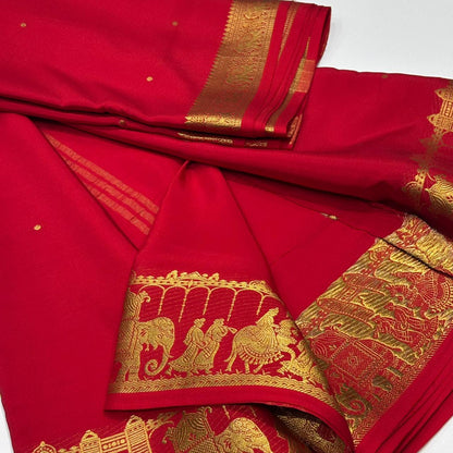 Pure Mysore Crepe Silk Saree