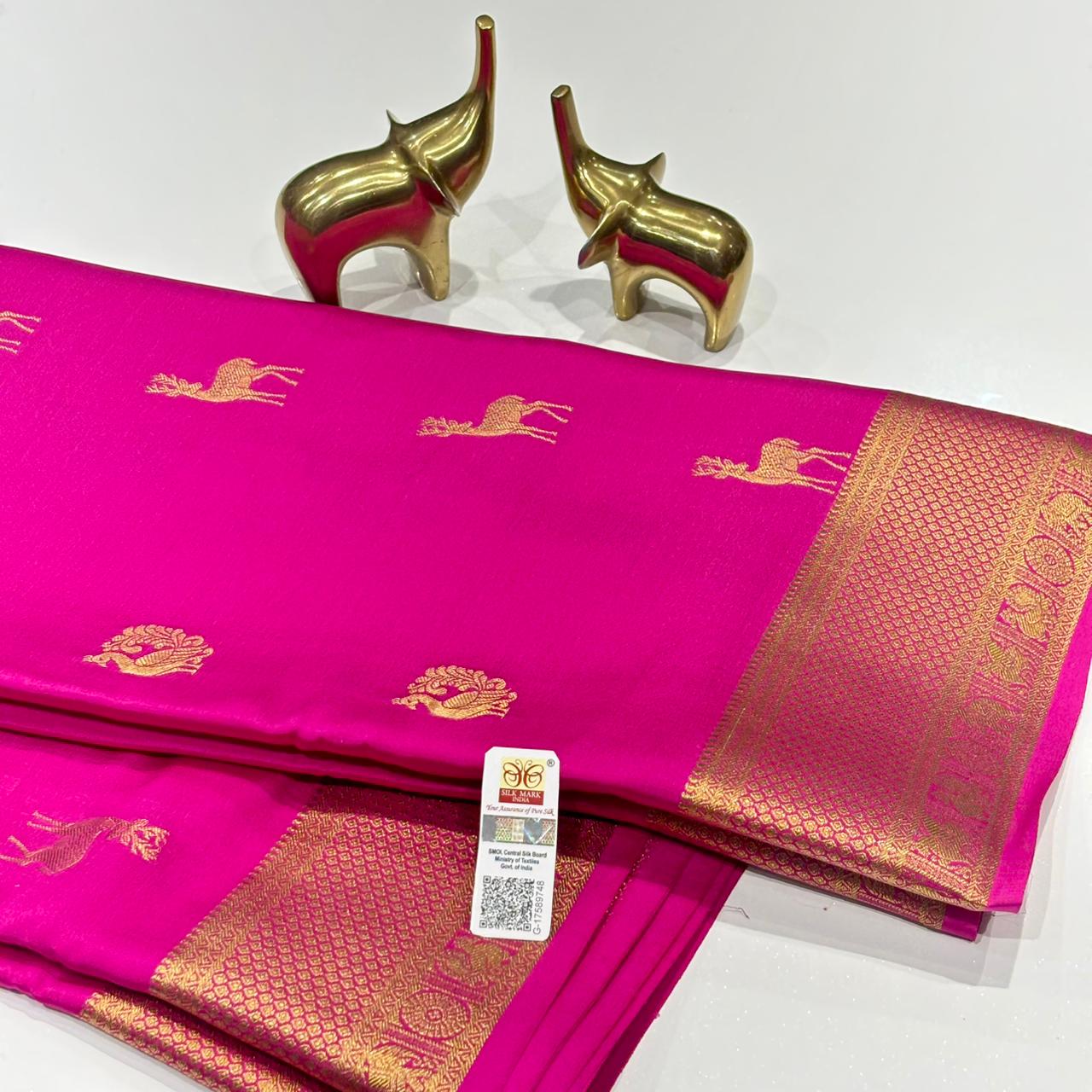 Pure Mysore Crepe Silk Saree