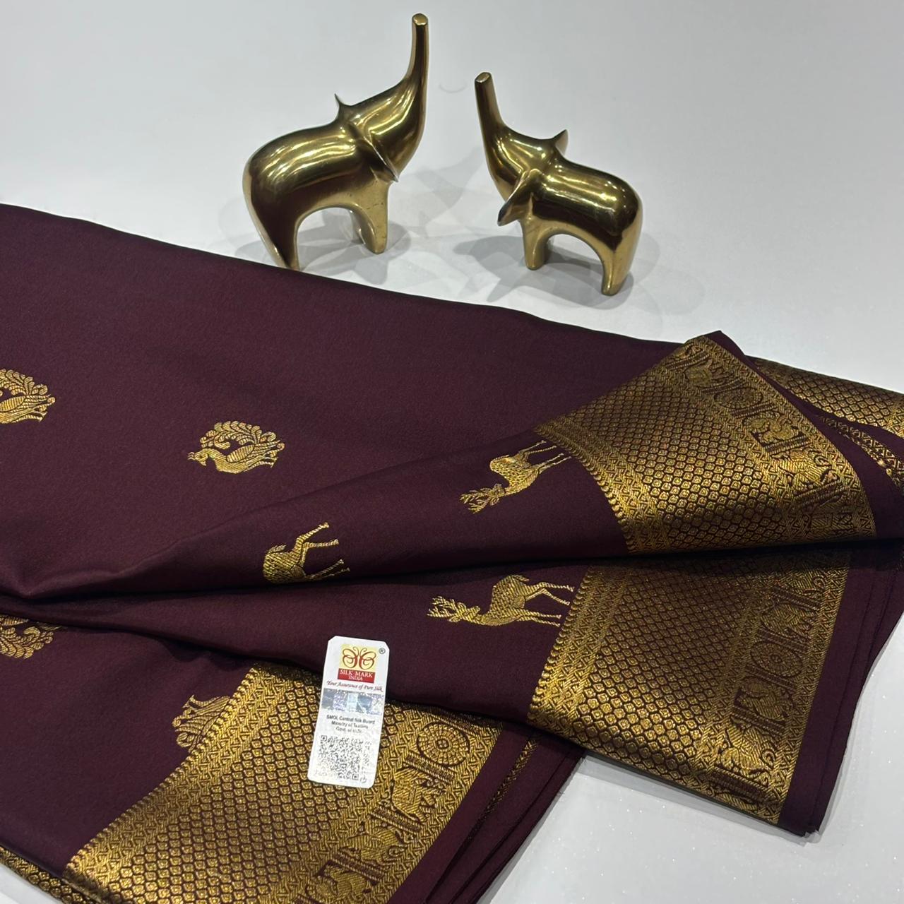 Pure Mysore Crepe Silk Saree