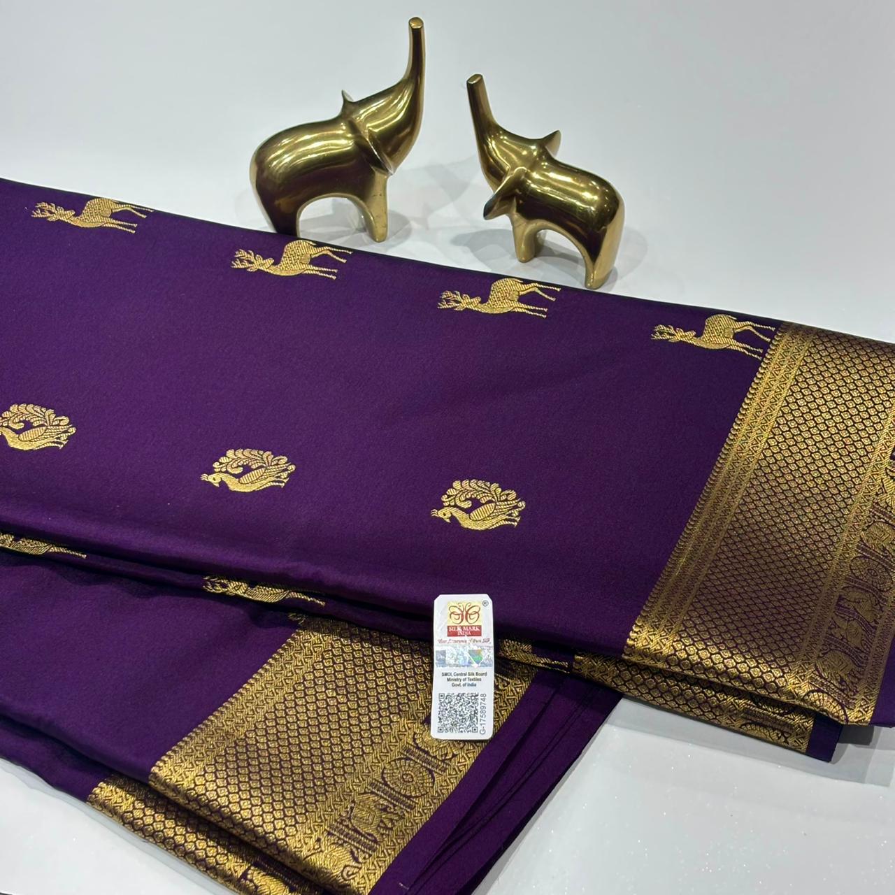 Pure Mysore Crepe Silk Saree