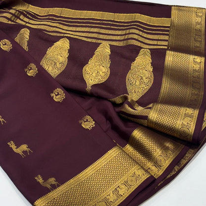 Pure Mysore Crepe Silk Saree