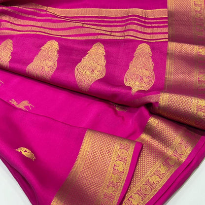 Pure Mysore Crepe Silk Saree