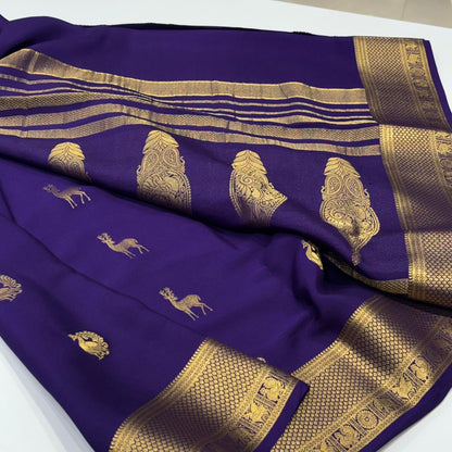 Pure Mysore Crepe Silk Saree