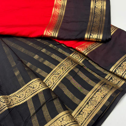 Designer Mysore Crepe Saree
