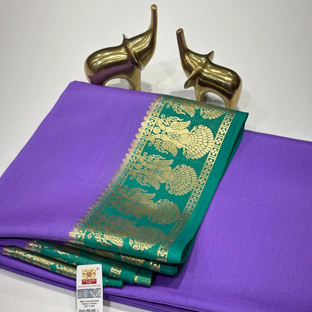 Pure Mysore Crepe Silk Saree