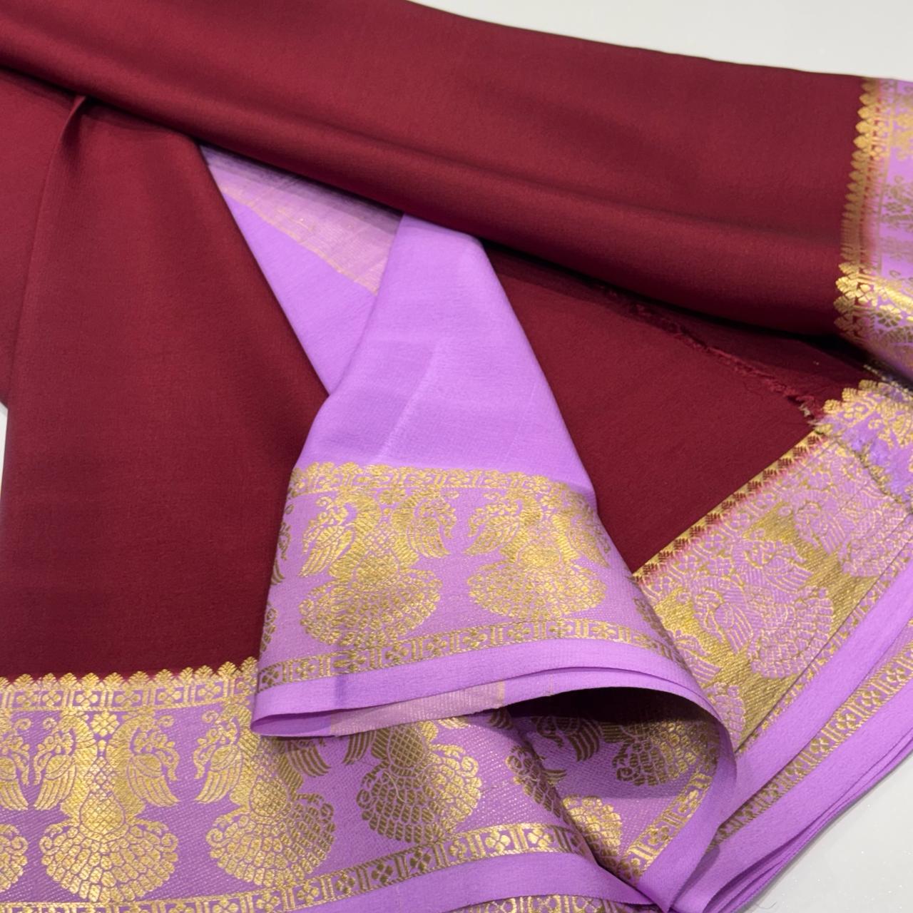 Pure Mysore Crepe Silk Saree