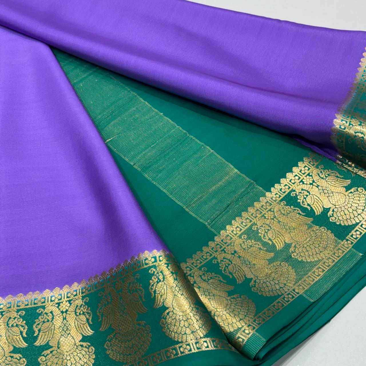Pure Mysore Crepe Silk Saree