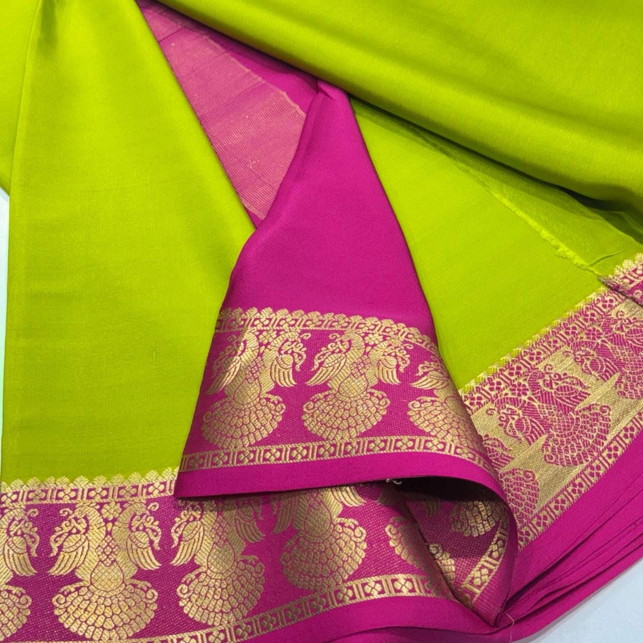 Pure Mysore Crepe Silk Saree