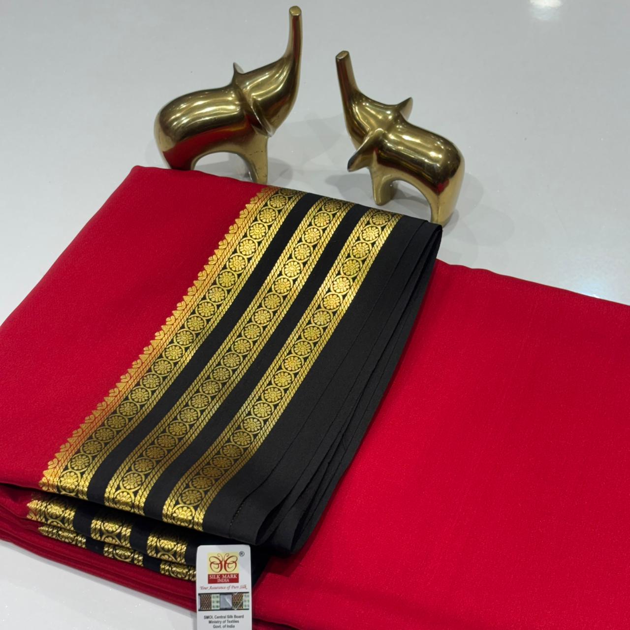 Pure Mysore Crepe Silk Saree