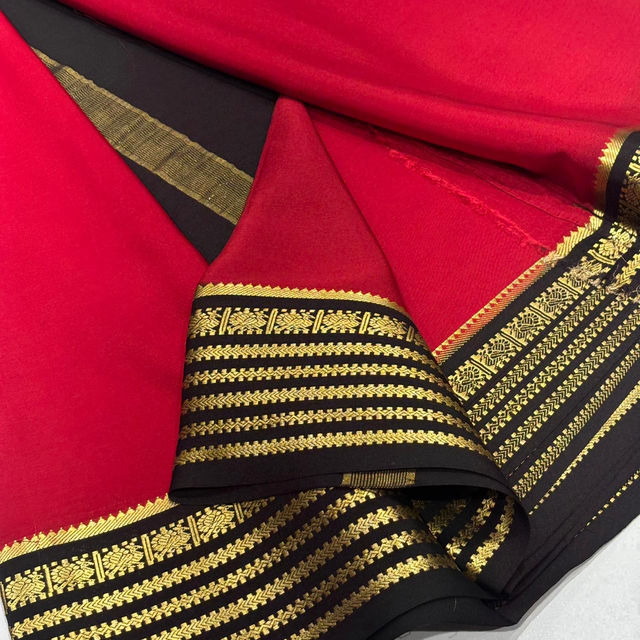 Pure Mysore Crepe Silk Saree