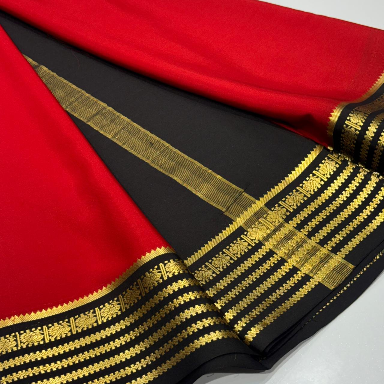 Pure Mysore Crepe Silk Saree