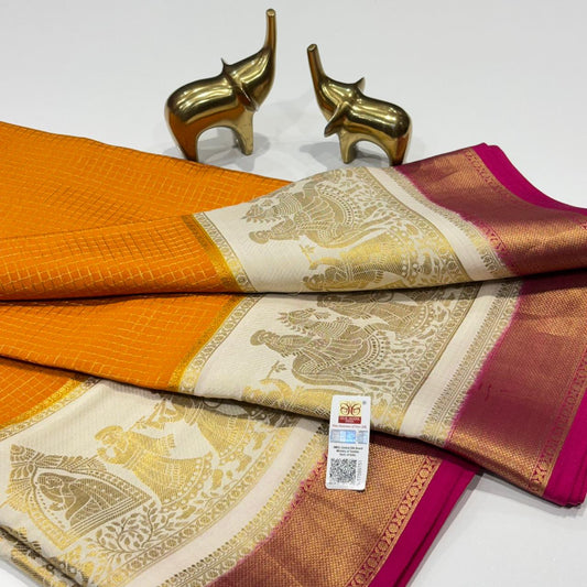 Pure Mysore Crepe Silk Saree