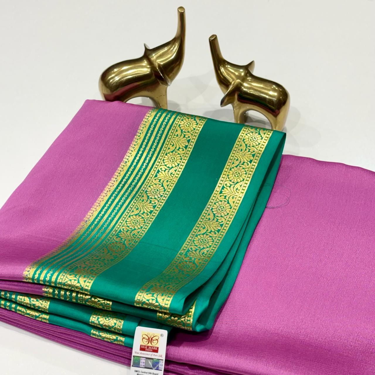 Pure Mysore Crepe Silk Saree