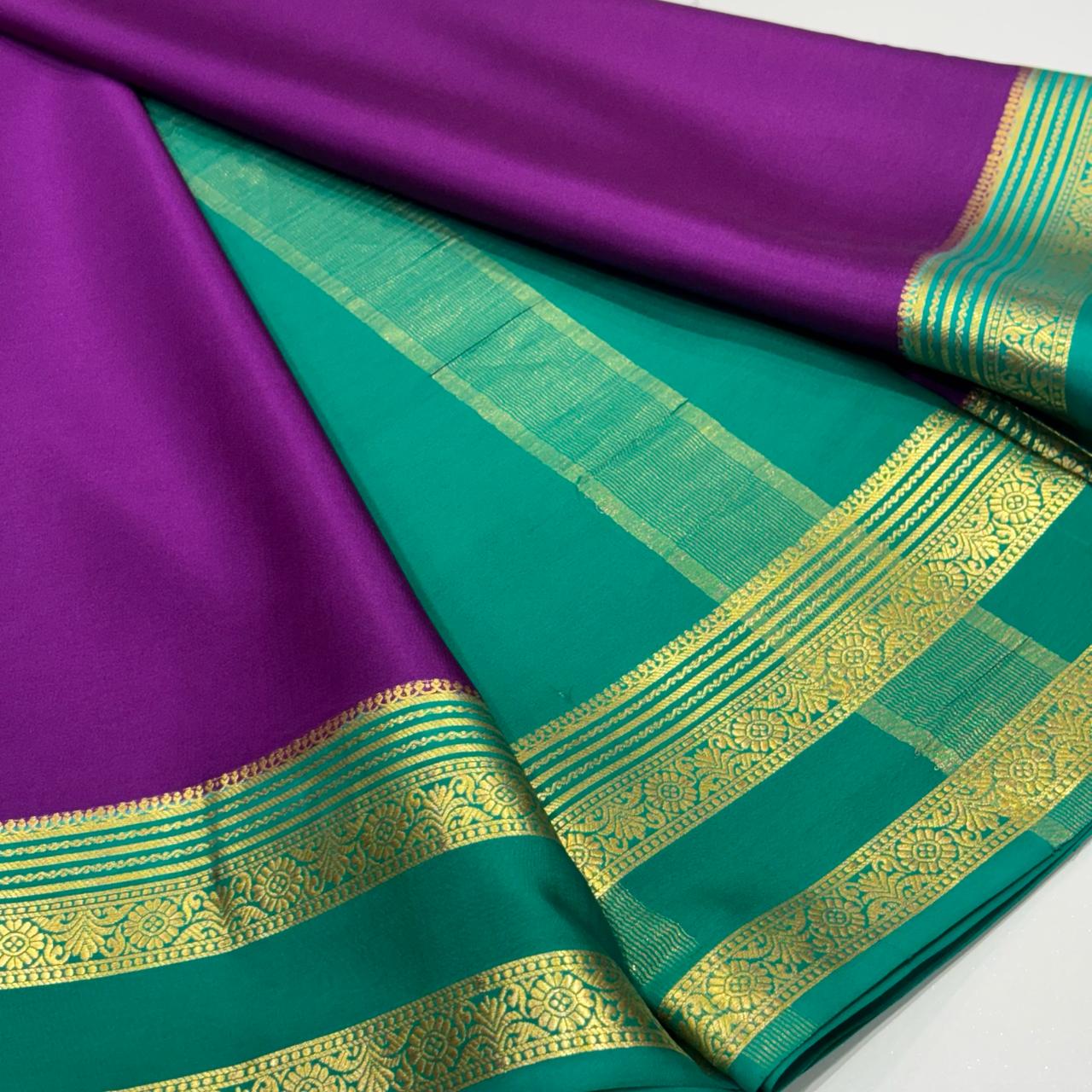 Pure Mysore Crepe Silk Saree