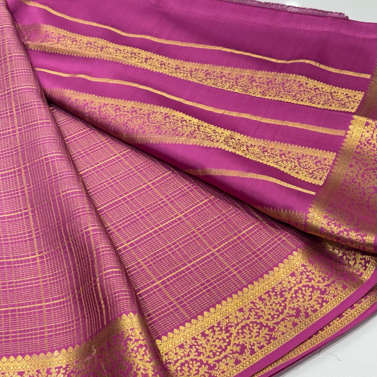 Pure Mysore Crepe Silk Saree