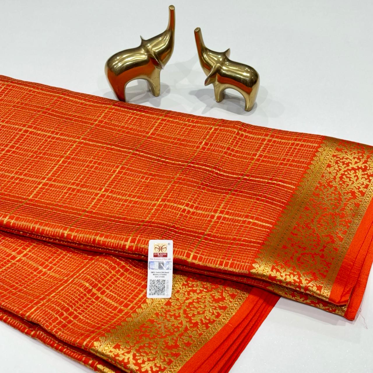 Pure Mysore Crepe Silk Saree