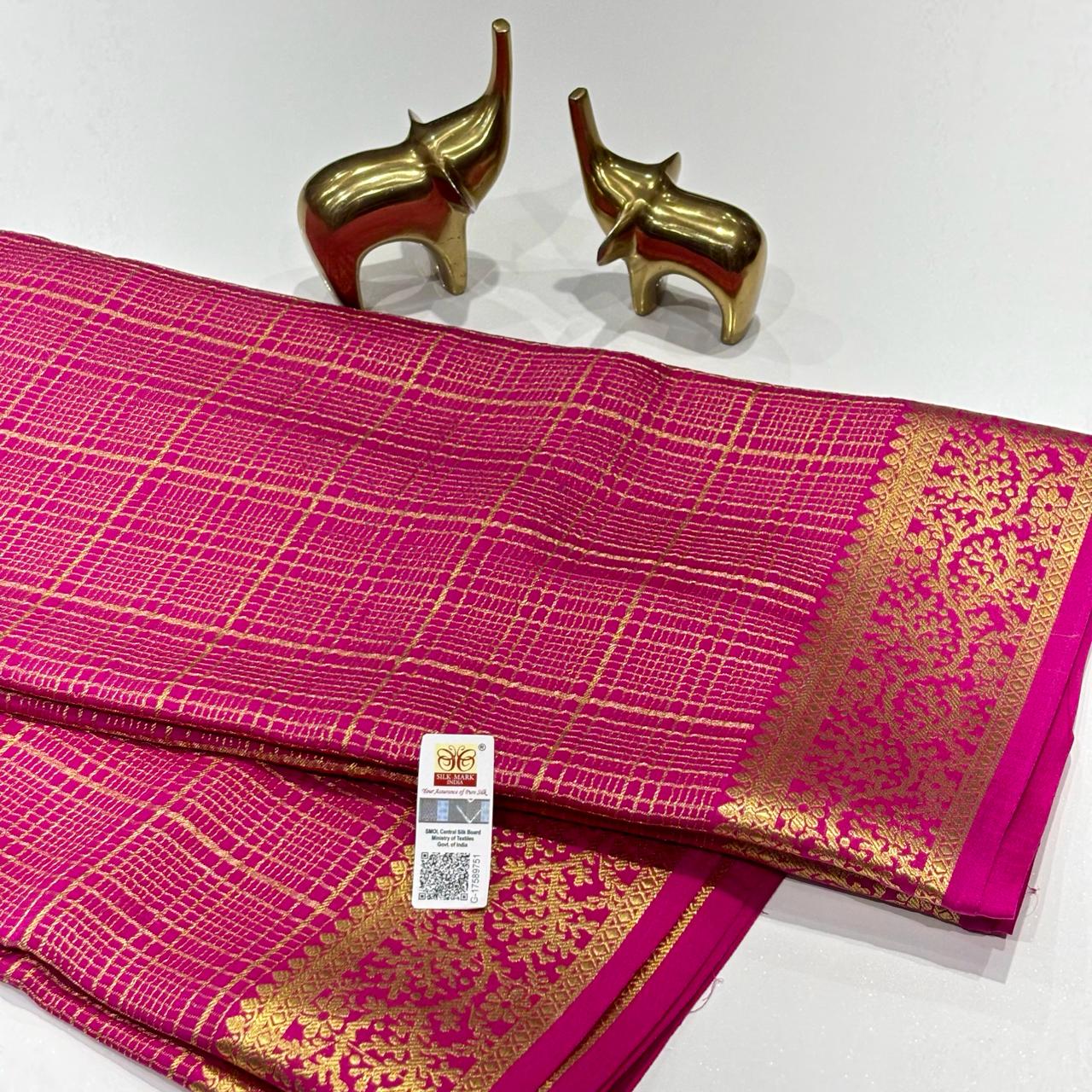 Pure Mysore Crepe Silk Saree