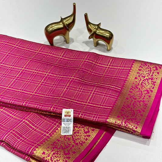 Pure Mysore Crepe Silk Saree