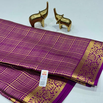 Pure Mysore Crepe Silk Saree