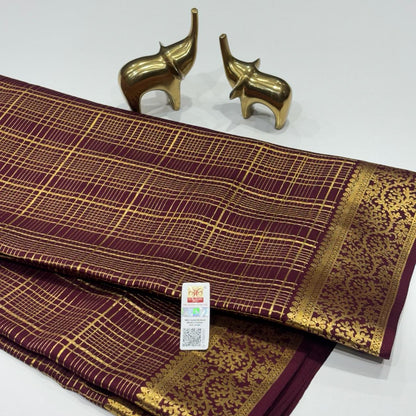 Pure Mysore Crepe Silk Saree