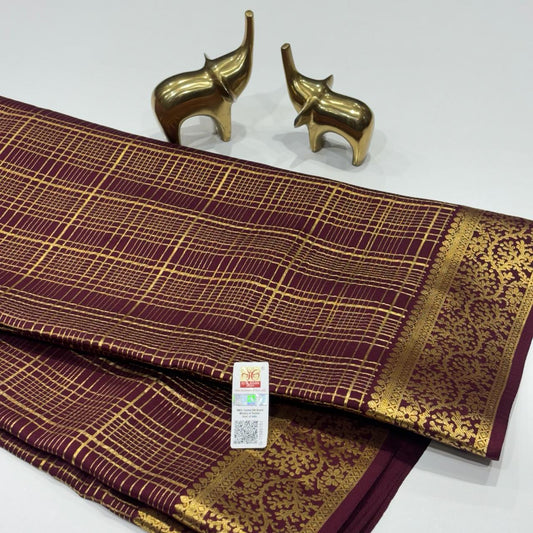Pure Mysore Crepe Silk Saree
