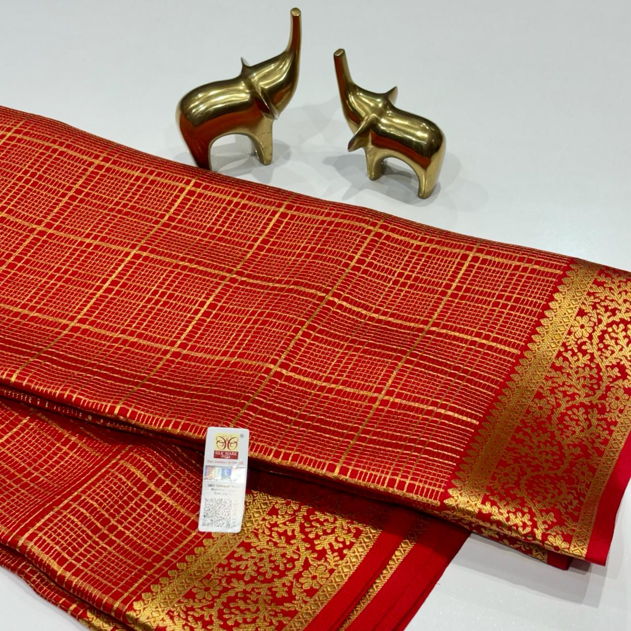 Pure Mysore Crepe Silk Saree