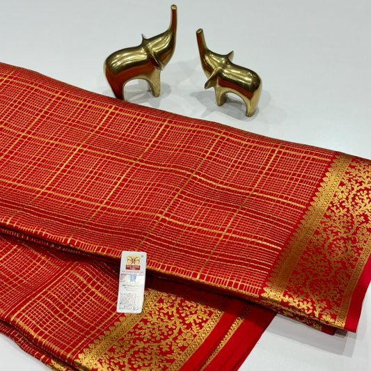Pure Mysore Crepe Silk Saree