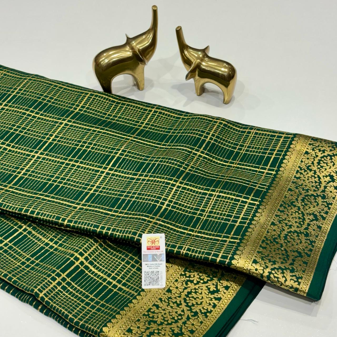 Pure Mysore Crepe Silk Saree