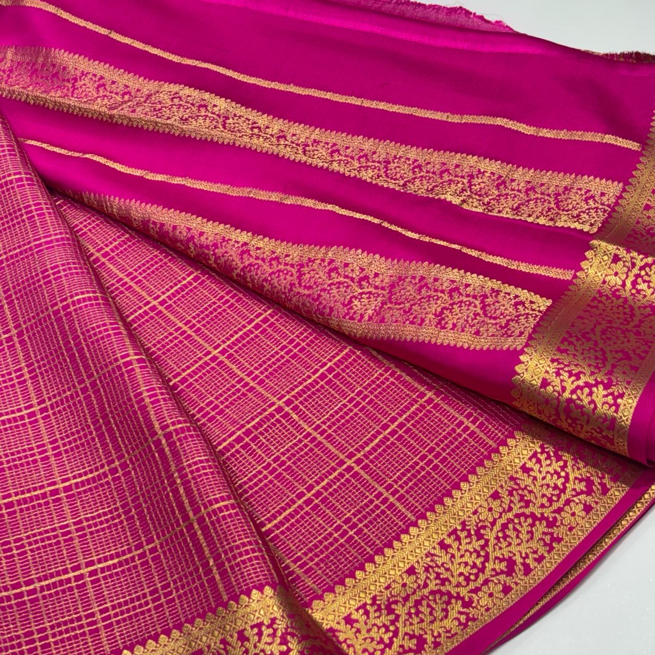 Pure Mysore Crepe Silk Saree
