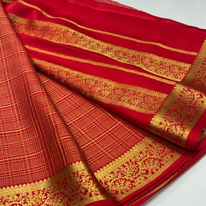 Pure Mysore Crepe Silk Saree