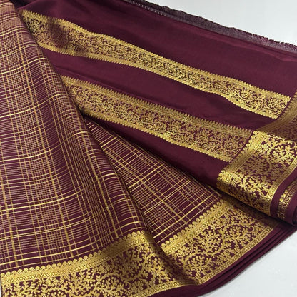 Pure Mysore Crepe Silk Saree