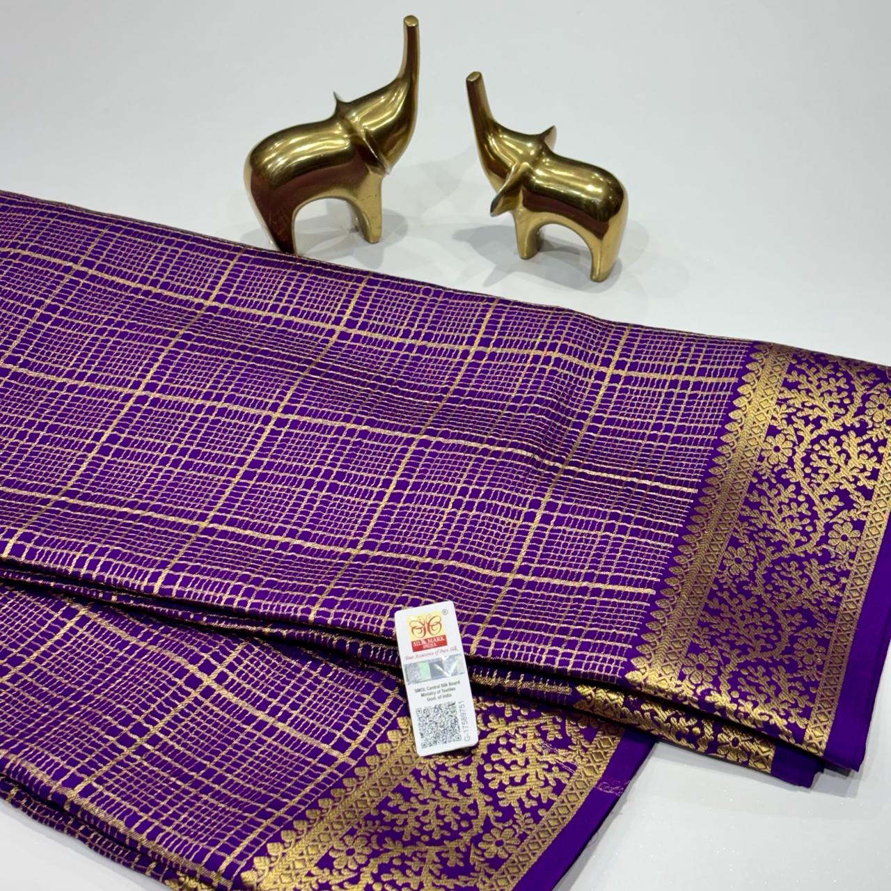 Pure Mysore Crepe Silk Saree