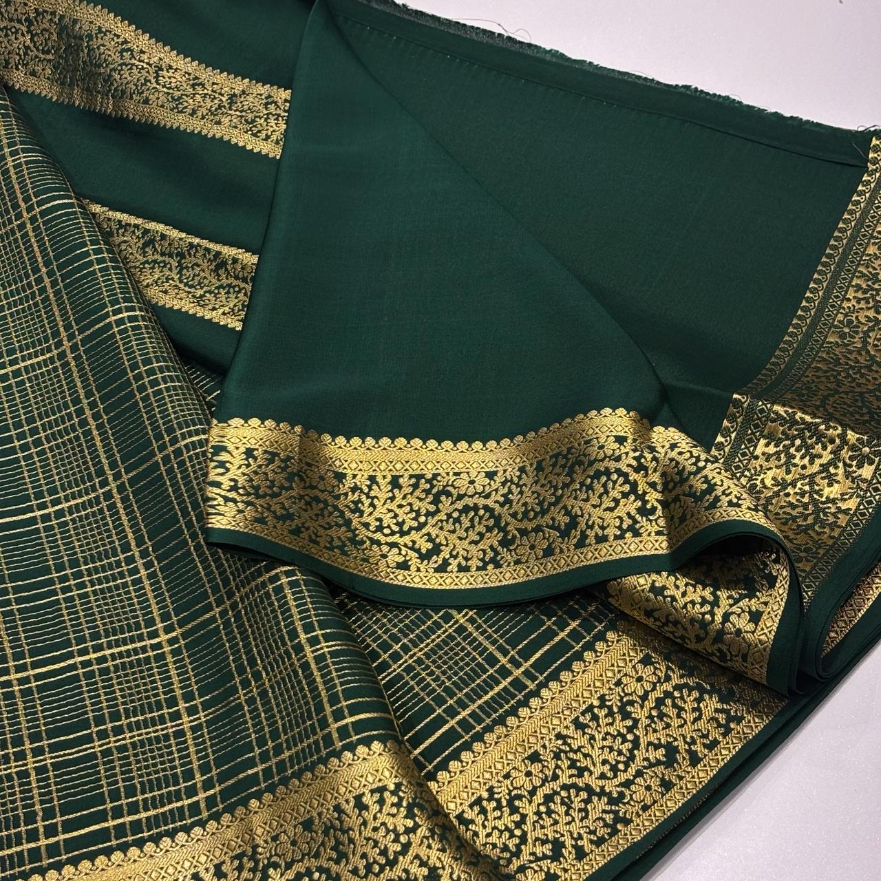Pure Mysore Crepe Silk Saree