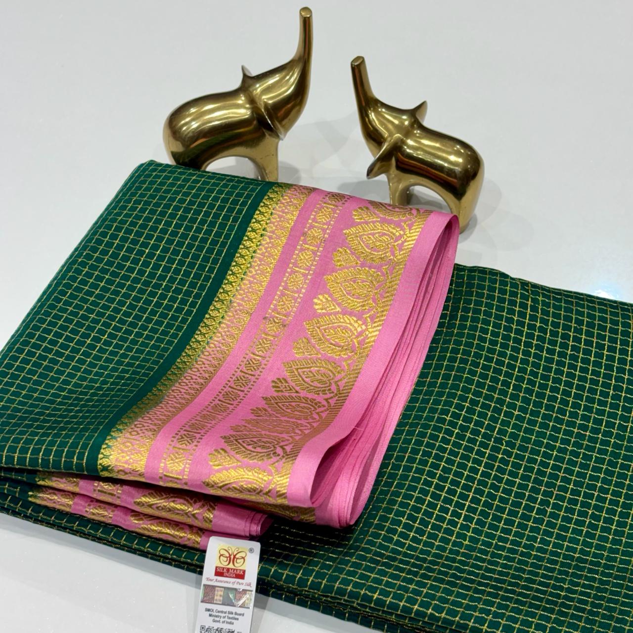 Pure Mysore Crepe Silk Saree