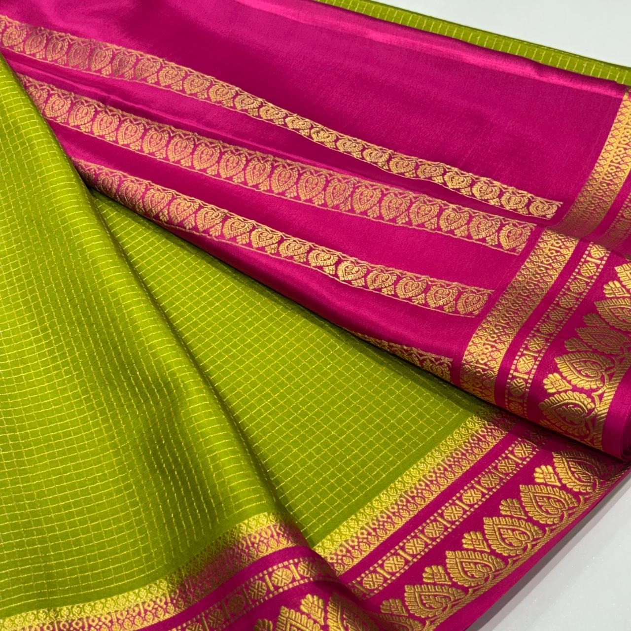 Pure Mysore Crepe Silk Saree